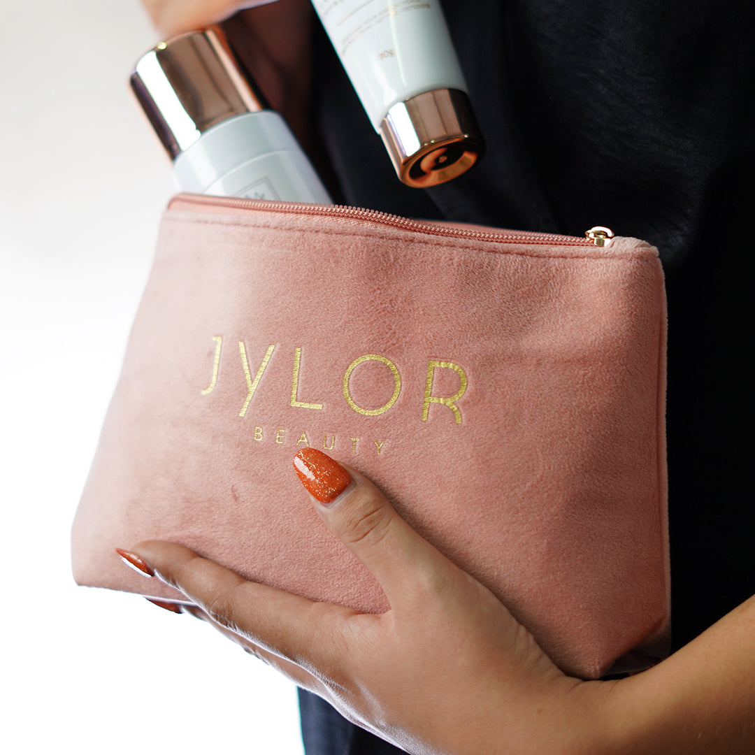 Pink beauty pouch